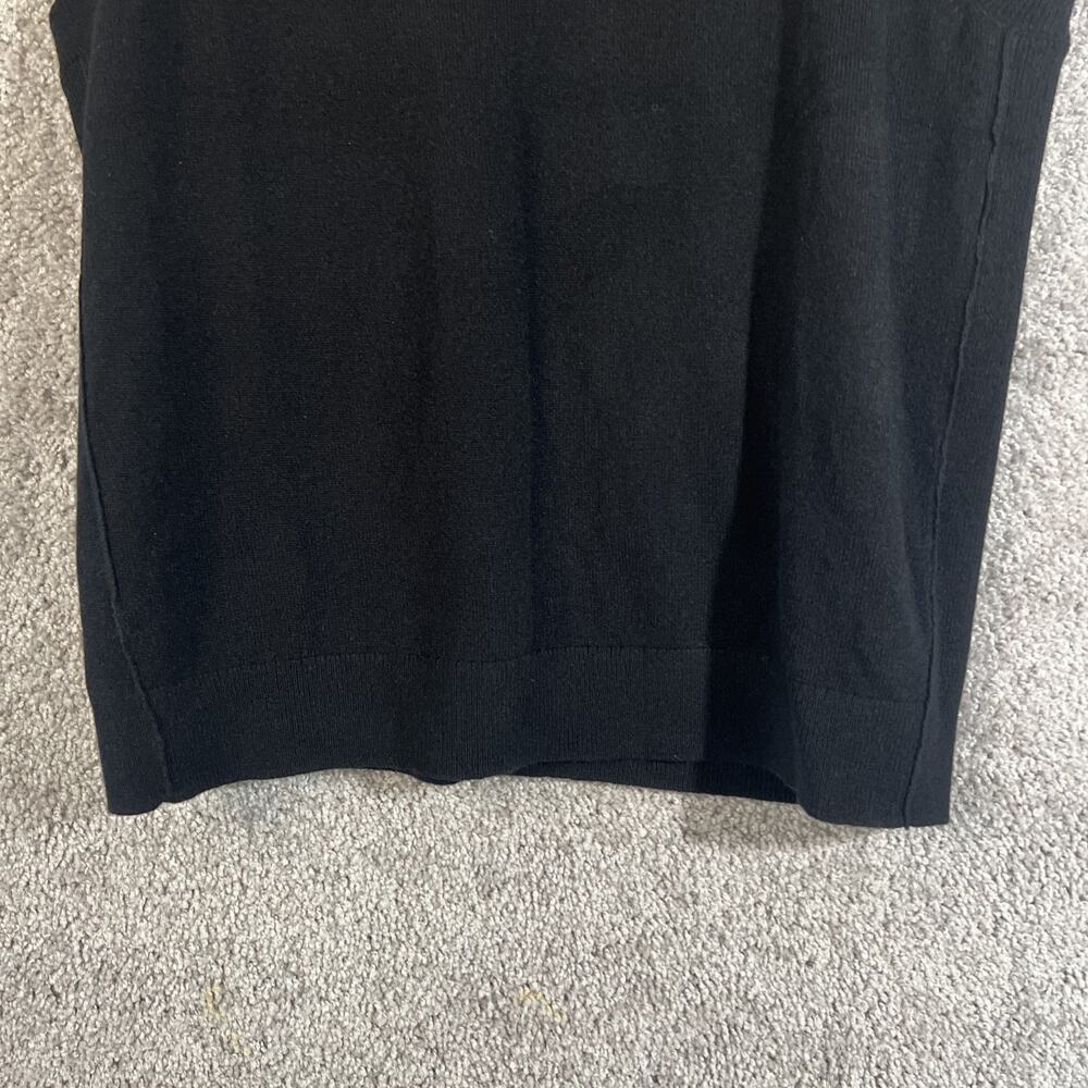 Madewell Stratford Cashmere Sweater Vest Black V-Neck Women’s Medium NWT Soft - Picture 6 of 11